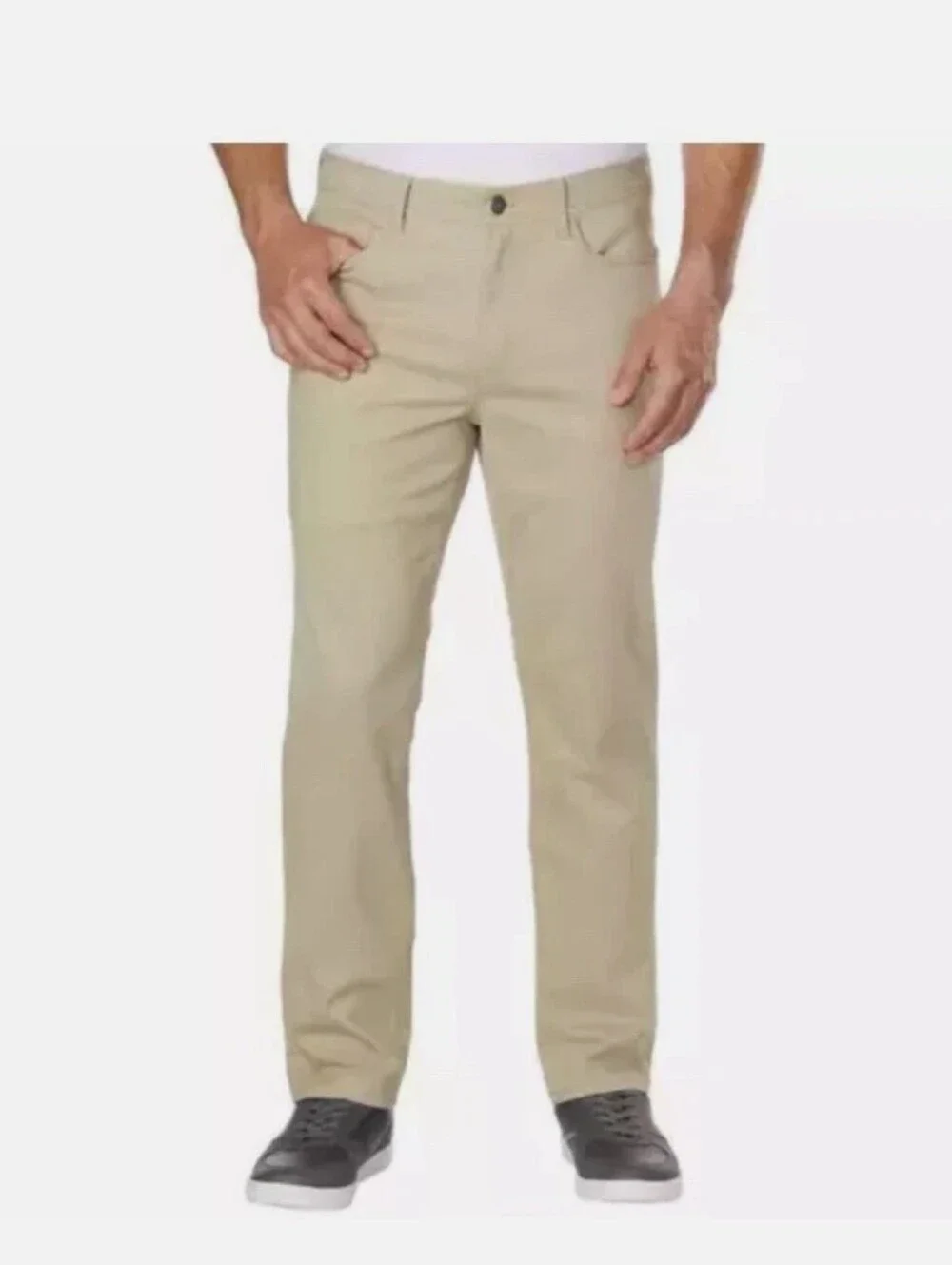 English Laundry Men's 5- Pocket Straight Fit Stretch Pant 40x32 BROWN